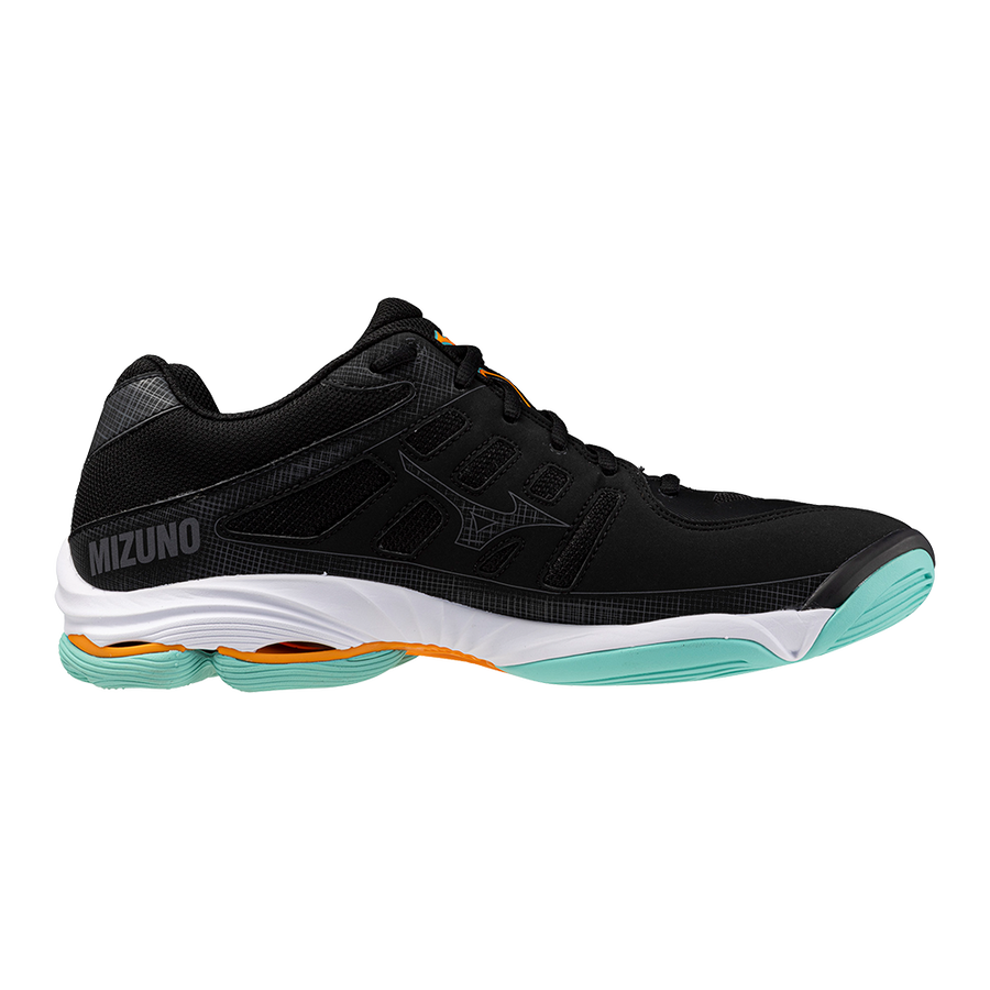 Mizuno WAVE VOLTAGE 2 Black/Tangelo/Ice Green